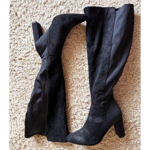 Size 10 WIDE CALF Forever 21 Knee High Heeled Boots